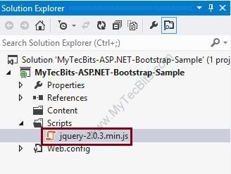 Bootstrap 3.0.0 with ASP.NET - Step By Step - 03