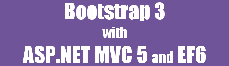 Bootstrap3 with ASP.NET MVC5 and EF6