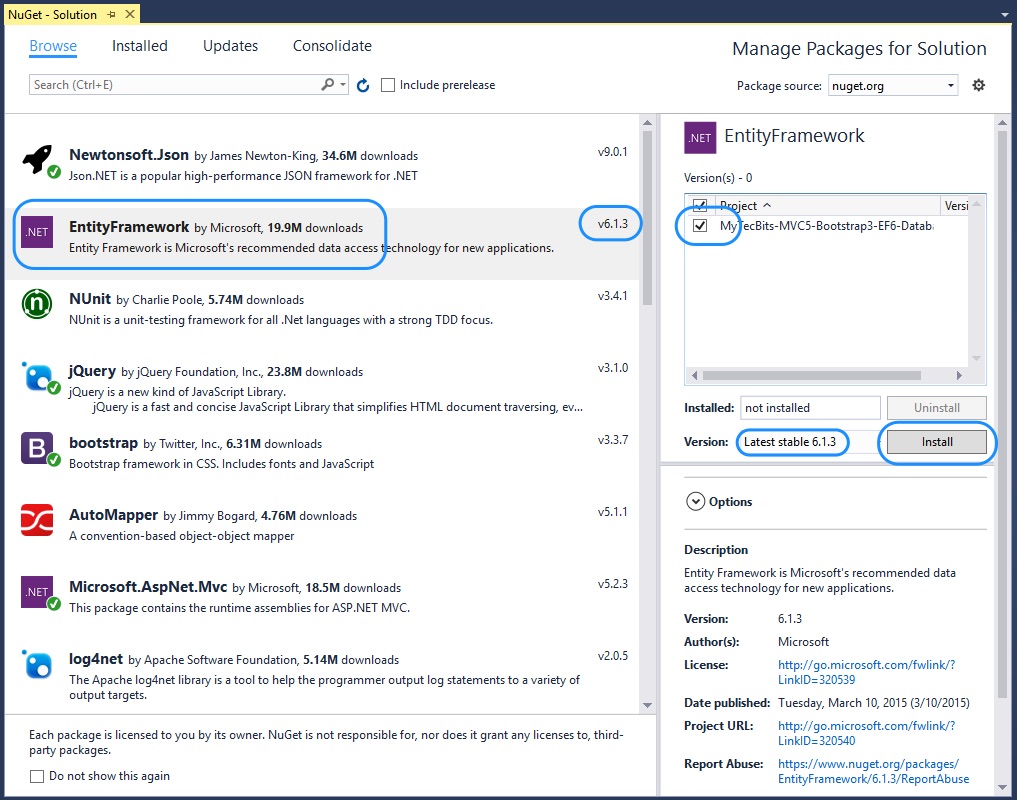 Bootstrap 3 with mvc 5 and entity framework 6 database first my tec bits