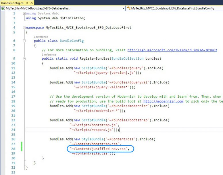 Bootstrap3 with ASP.NET MVC5 and EF6 14