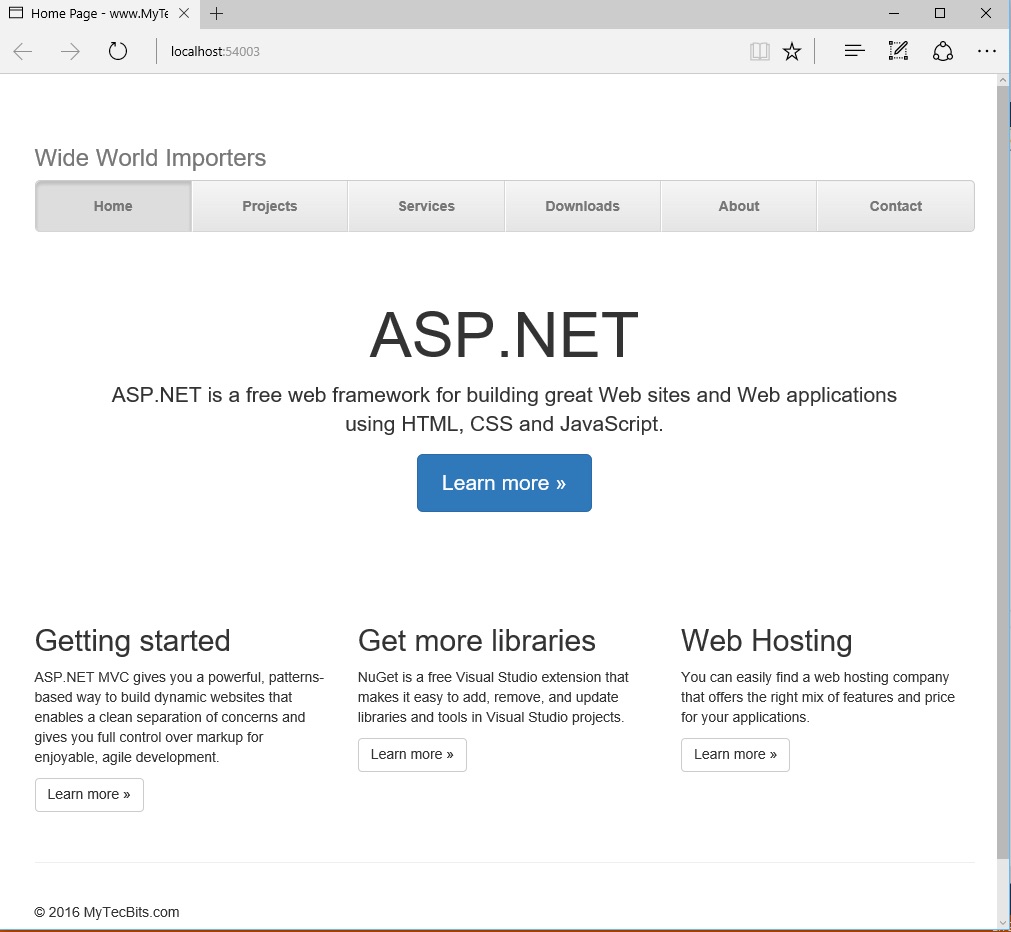 Bootstrap3 with ASP.NET MVC5 and EF6 18