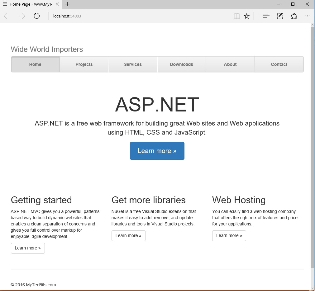 Bootstrap3 with ASP.NET MVC5 and EF6 18