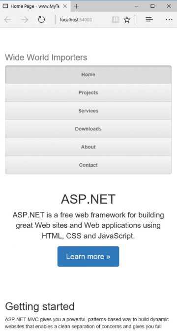 Bootstrap 3 With MVC 5 And Entity Framework 6 Database First | My Tec Bits