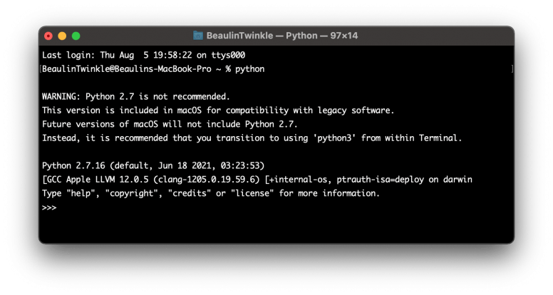 Check If Python Is Pre installed On Your MacOS My Tec Bits