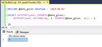 How To Find Number Of Weeks In A Month in SQL Server? | My Tec Bits