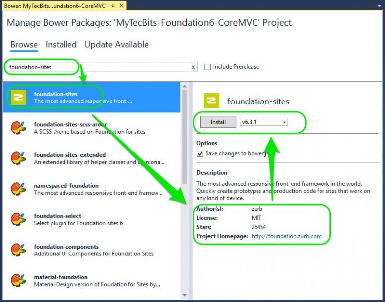 Zurb Foundation 6 with ASP.NET Core MVC 05