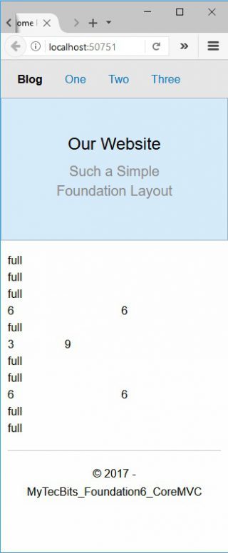 Zurb Foundation 6 with ASP.NET Core MVC 19