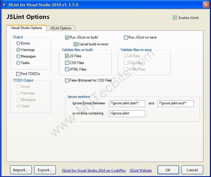 JSLint-For-VS2010-1