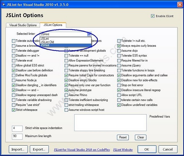 Installing and Using JSLint For Visual Studio 2010 - 2