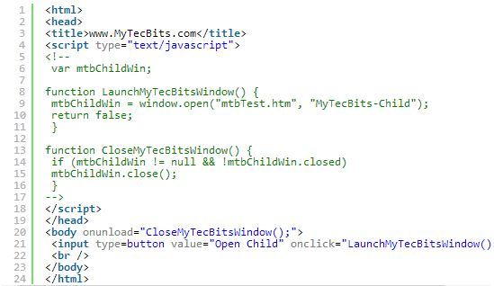 Java-Script-Closing-Child-Window