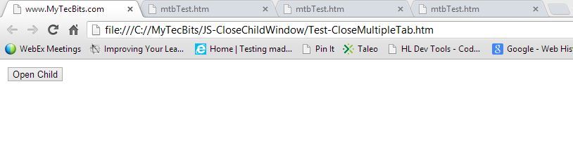 Java-Script-Closing-Multiple-Child-Windows