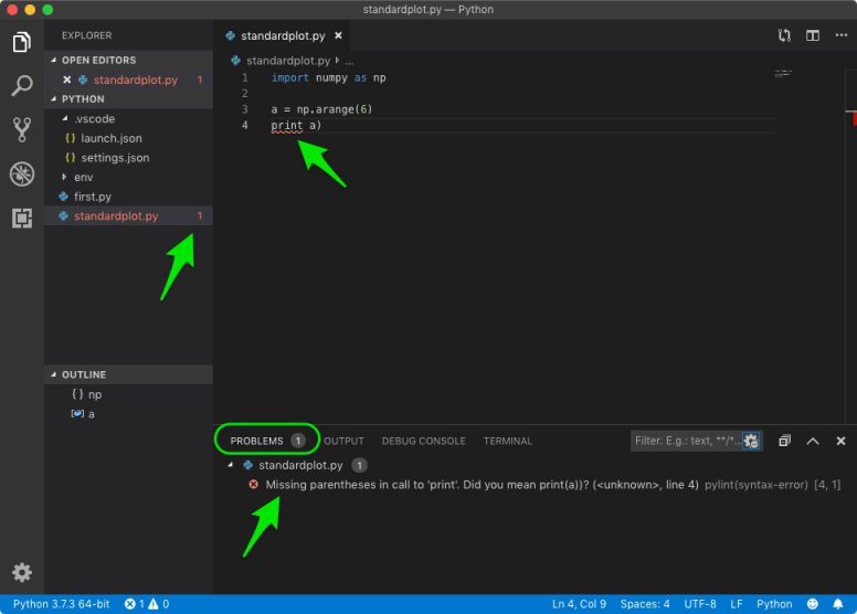 Linting Python Code In Visual Studio Code