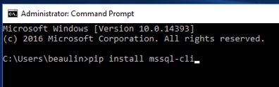 MSSQL-CLI Installation