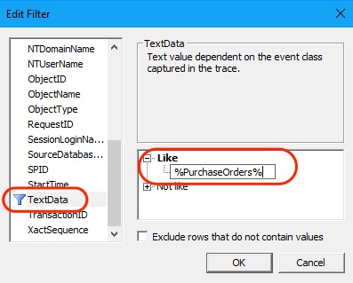 Monitoring Specific Table Using SQL Profiler