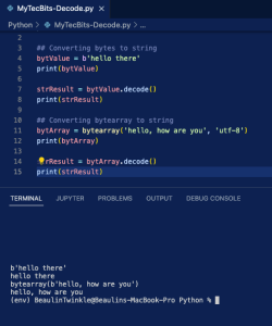 Converting bytes to a string in Python | My Tec Bits