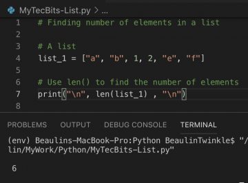 How to find number of elements in a list in Python? | My Tec Bits