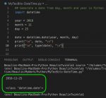 Generate date from day, month and year in Python | My Tec Bits