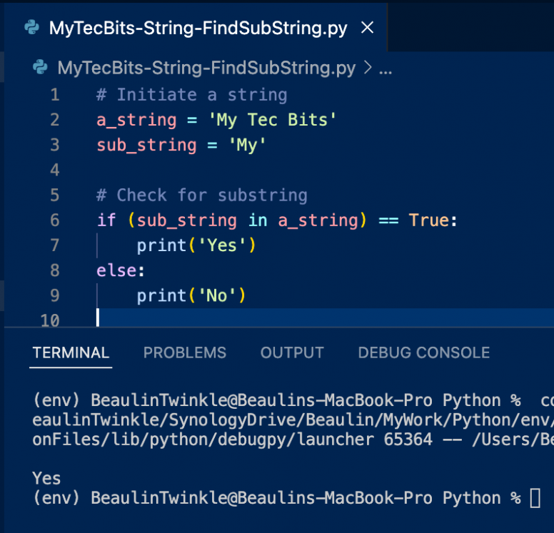 How to find whether the string contains a substring in Python