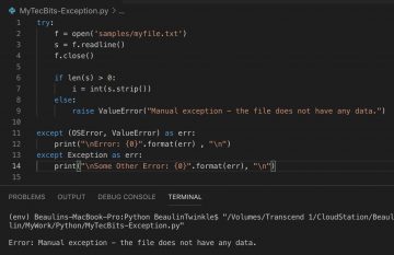 Manually raising exception in Python | My Tec Bits