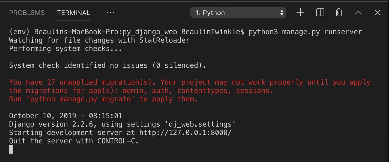 Creating website with Python using VS Code on macOS | My Tec Bits
