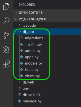 Creating web app in django project