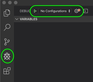 Open VS Code Debug view