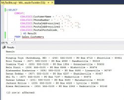 Using CONCAT_WS() in SQL Server | My Tec Bits