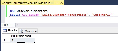 Check If Column Exists In SQL Server Table 03
