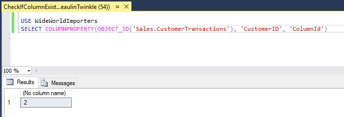 Check If Column Exists In SQL Server Table 04