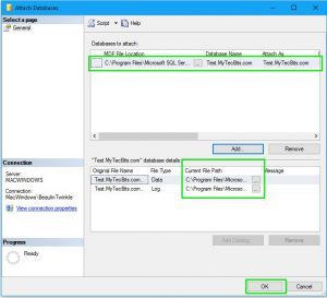 SQL Detach And Attach Database 05