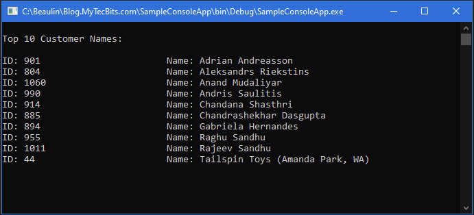 Execute An SQL Server Stored Procedure From A C# Program