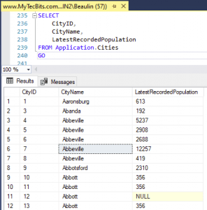 How to export a table to JSON file in SQL Server? | My Tec Bits