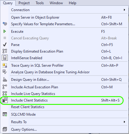 Enabling Client Statistics Tims