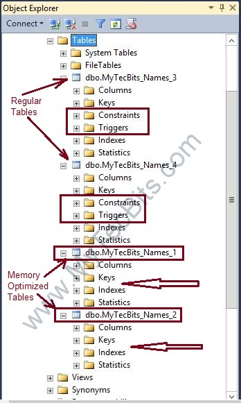 SQL-Server-2014 Triggers on Memory Optimized Tables