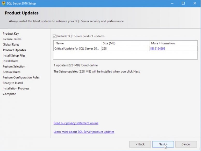 SQL Server 2016 Installation Step 06