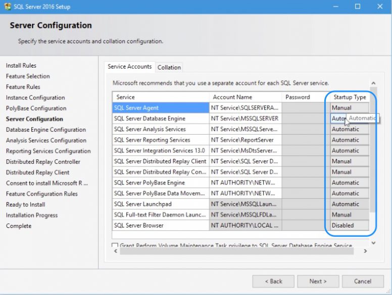 SQL Server 2016 Installation Step 11