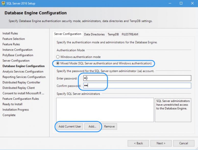 SQL Server 20162 Installation Step 12