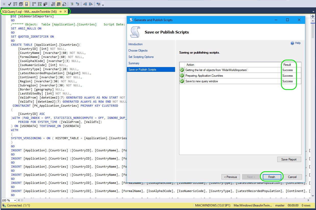 Auto Generate Insert Script in SQL Server 05