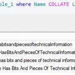 SQL Server Case Sensitive Compare