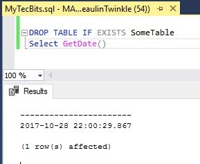 Dim it can Abandon DROP IF EXISTS Table Or Other Objects In SQL Server | My Tec Bits