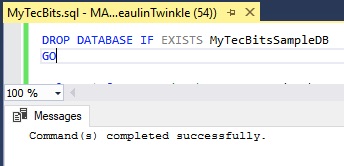 SQL Server DROP IF EXISTS Database