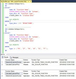 Search And Find All User Defined Functions / UDF In SQL Server | My Tec ...