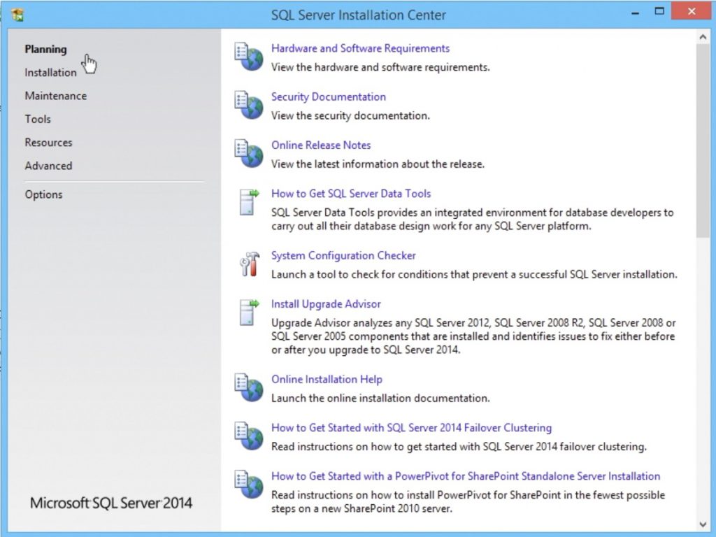 SQL Server 2014 Installation