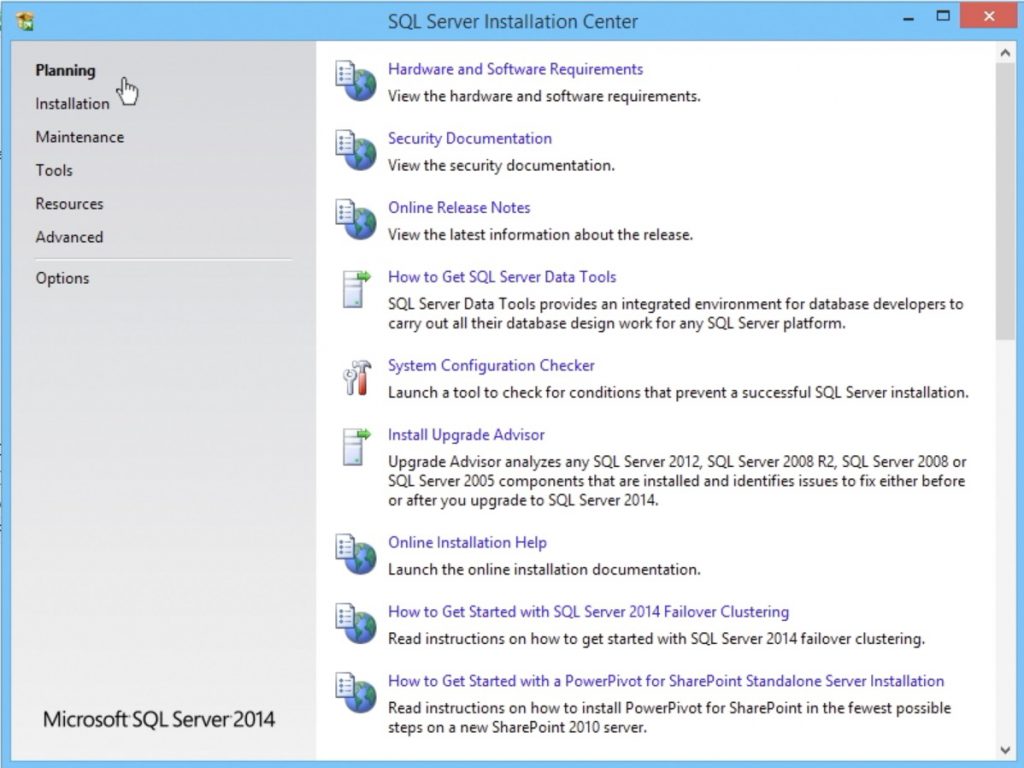 SQL Server 2014 Installation