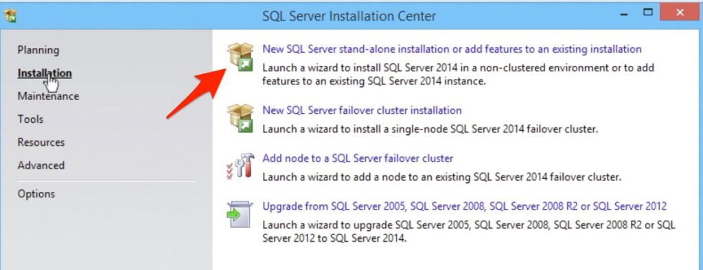 SQL Server 2014 Installation