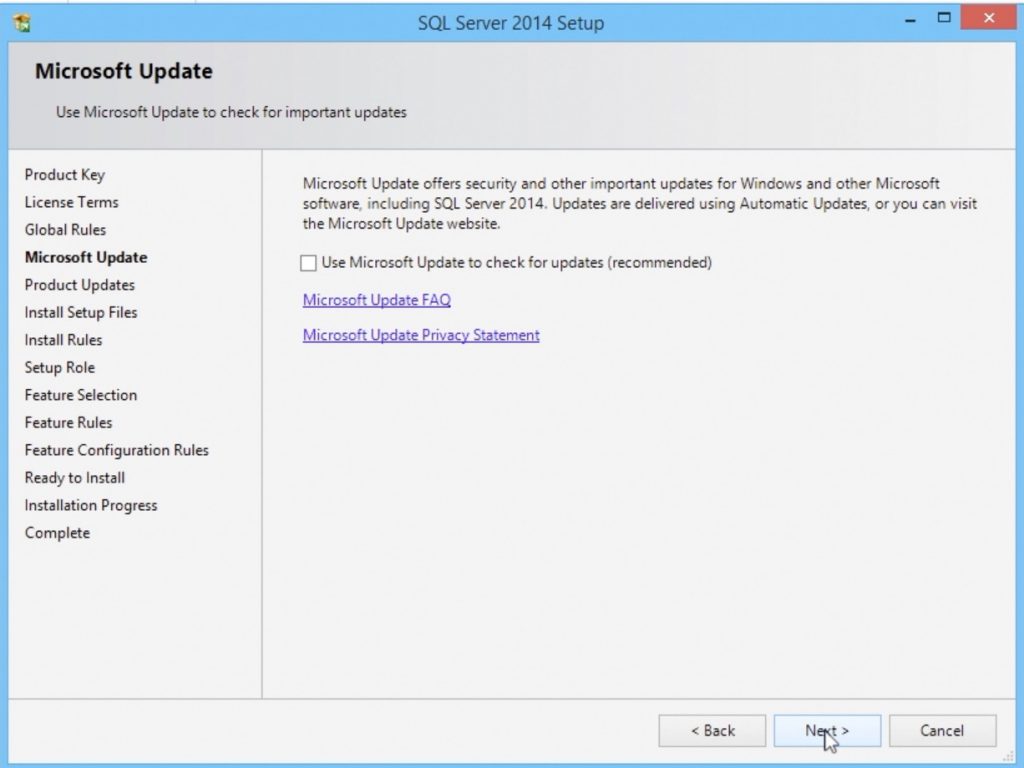 SQL Server 2014 Installation