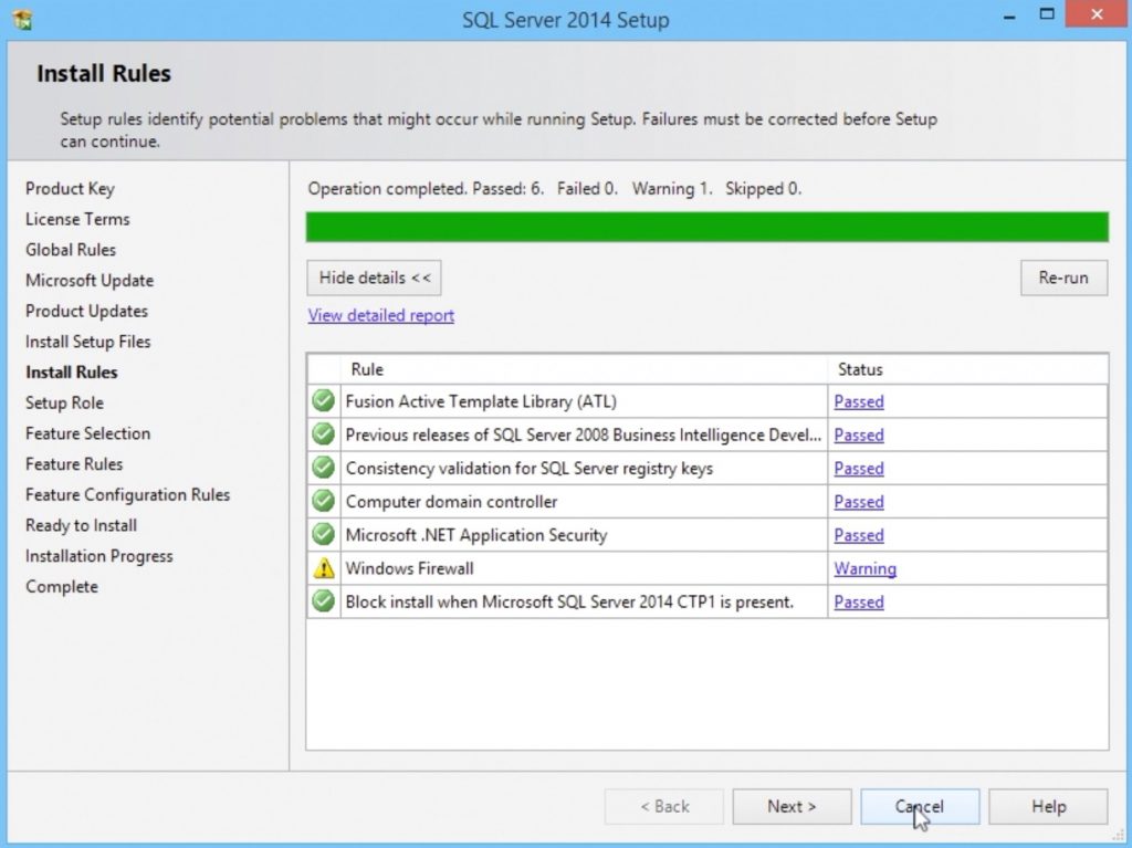 SQL Server 2014 Installation