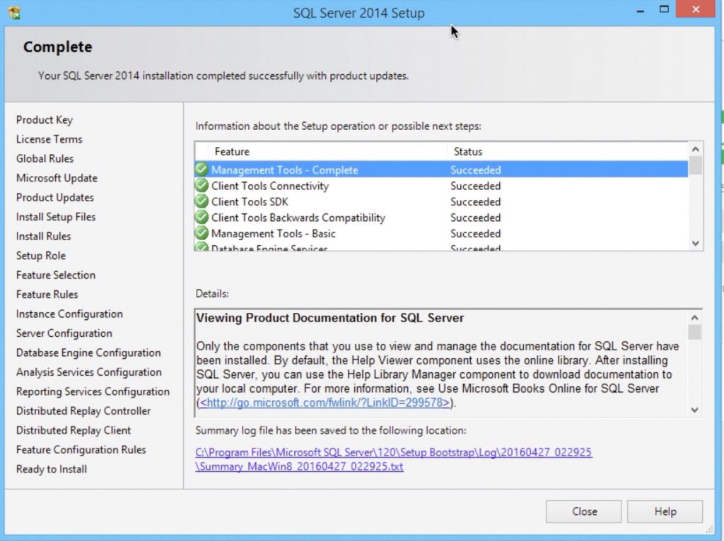 SQL Server 2014 Installation