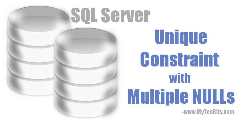 SQL Server unique constraint that allow multiple nulls