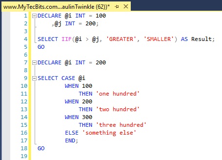 After Formatting SQL Statements in SSMS